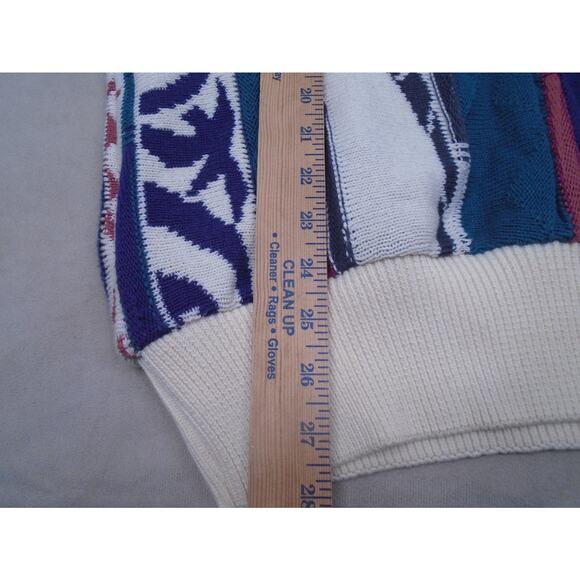 Coogi Style 3D Crewneck Sweater Sz Large Men’s Vintage Hip Hop American Priority - Picture 8 of 12